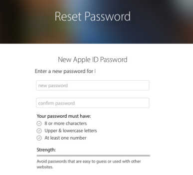 reset password on message for mac book